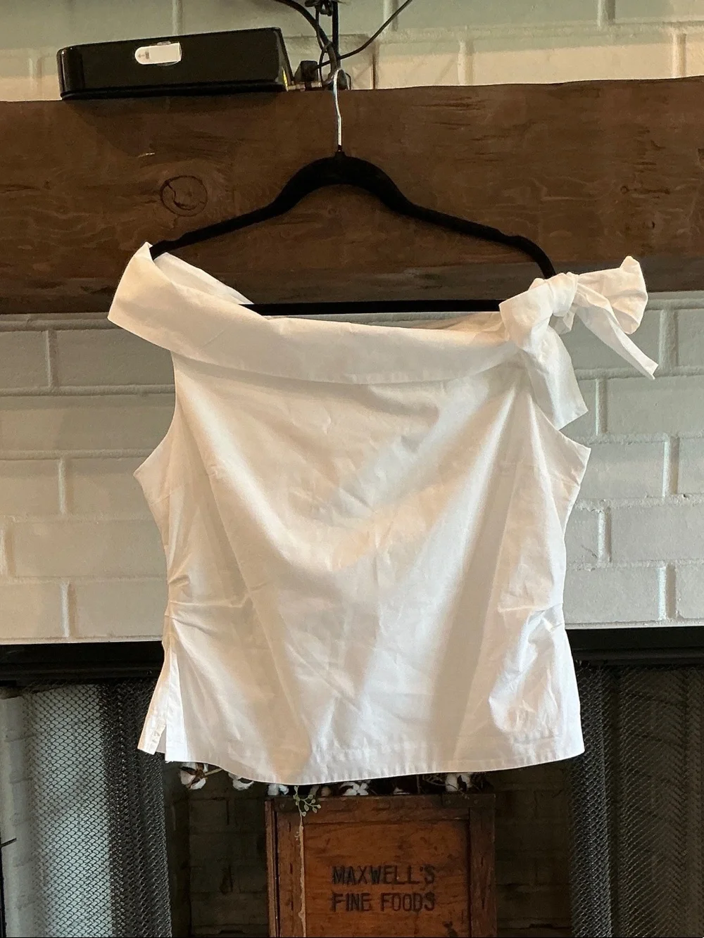 LOFT NWT drop shoulder tie sleeve blouse - Picture 2 of 7